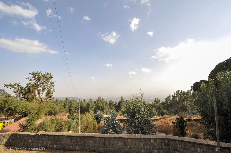 20120328_165040 Nikon D3 2x3.jpg - Entoto Hills was the area chosen by Emperor Menelik II for his new city in 1887. Its elevated position gives fine views over Addis Ababa.  Smoke and other pollutants from the city now reduce the clarity of the view